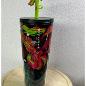 STARBUCKS New Release Holiday 2023 Tumbler with Bow topper